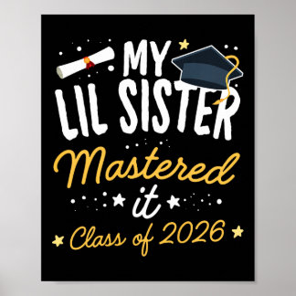 Affiche Diplômée de master Ma petite sœur a réussi Cl de