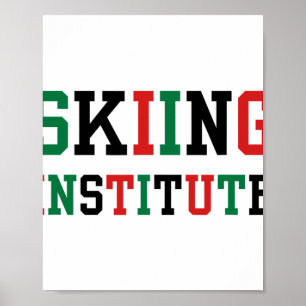 Affiche Diplômés de l'Institut de Ski Sarcastique Biscuits