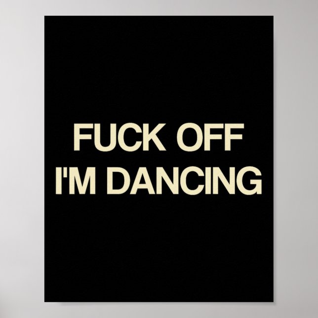 Affiche Dire de là Je danse Drôle Amoureux de la fête (Devant)