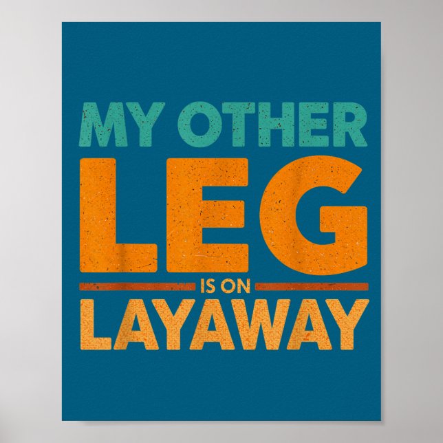 Affiche Dire de layaway humour jambe autre rire (Devant)