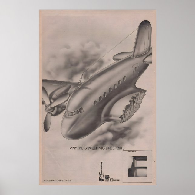 Affiche DIRE STRAITS - originale 1978 NME - N'impo (Devant)