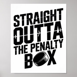Affiche Directement de la boîte de pénalité Funny Hockey I