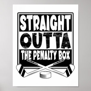 Affiche Directement de la boîte de pénalité Icehockey Hock