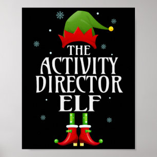 Affiche Directeur d'activité Elf Xmas Funny Famille Corres