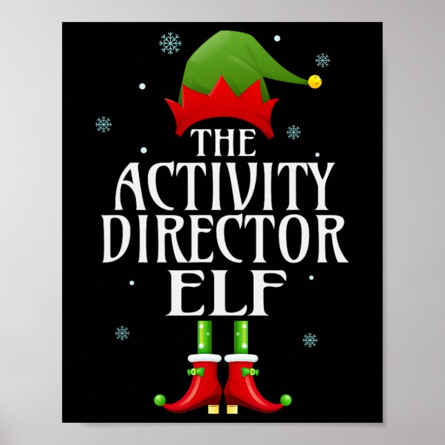 Affiche Directeur d'activité Elf Xmas Funny Famille Corres (Devant)
