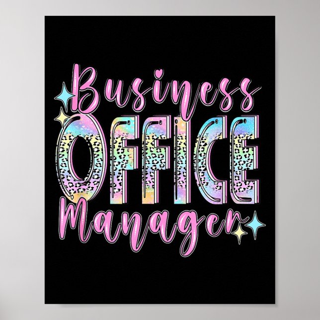 Affiche Directeur de bureau d'affaires drôle équipe de dev (Devant)