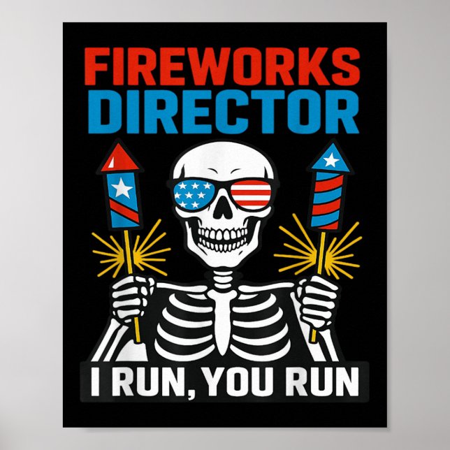 Affiche Directeur de Feu d'Artifice Si Je Cours Tu Cours 4 (Devant)