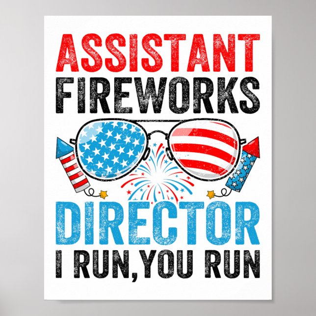 Affiche Directeur de Feux d'Artifice Instantané Drôle 4 Ju (Devant)