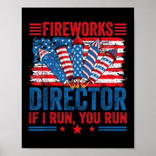 Affiche Directeur de Feux d'Artifice - Je Cours Vous Coure