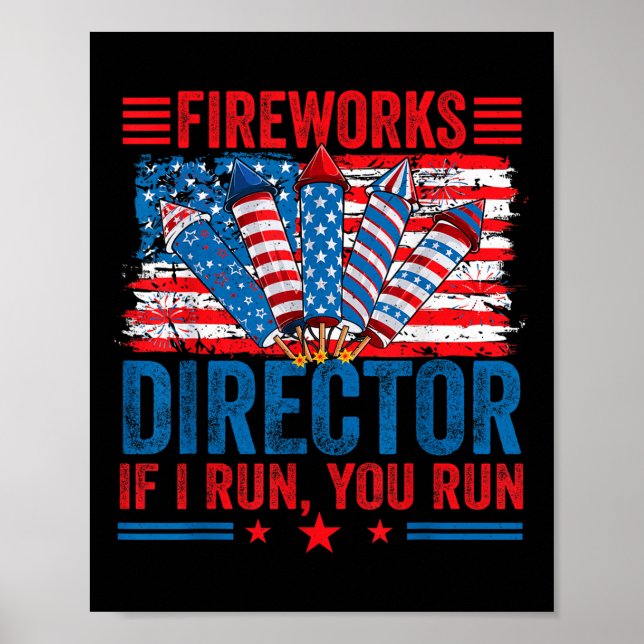 Affiche Directeur de Feux d'Artifice - Je Cours Vous Coure (Devant)