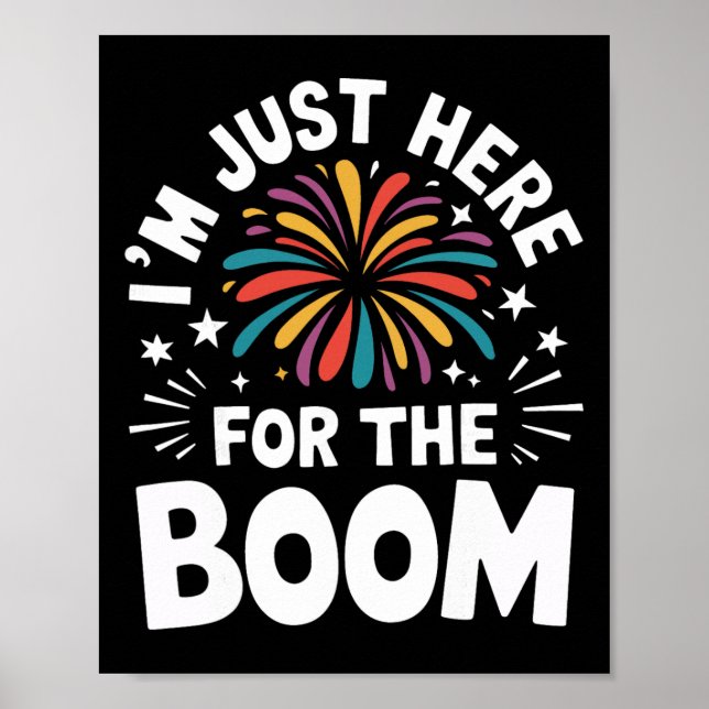 Affiche Directeur de Feux d'Artifice Je Suis Juste Là Pour (Devant)
