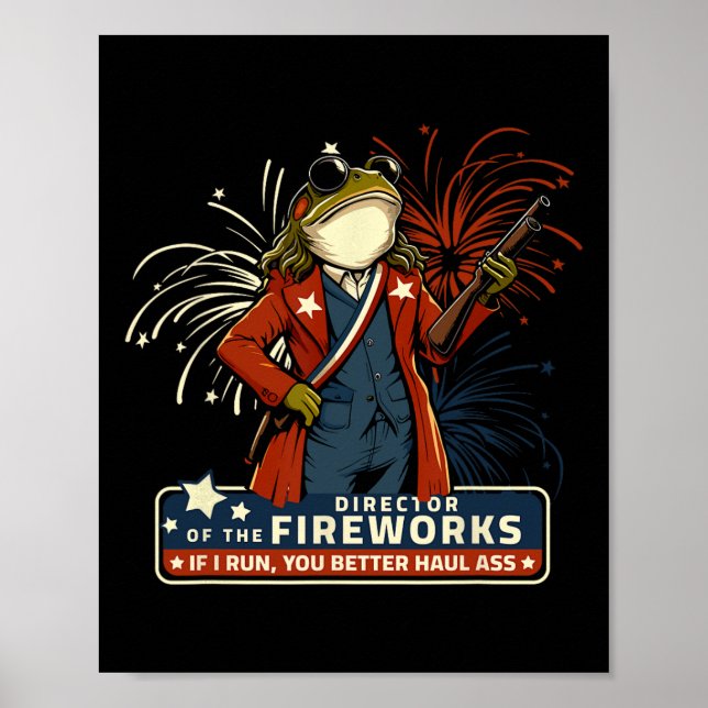 Affiche Directeur de feux d'artifice si je cours vous mieu (Devant)