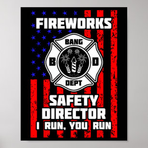 Affiche Directeur de Firework Technicien Je Vous Exécute 4