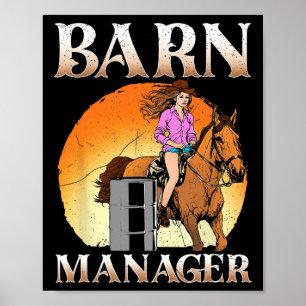 Affiche Directeur de la grange I équestre Pony Horse Fan