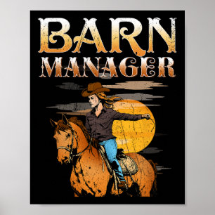 Affiche Directeur de la grange I équestre Pony Horse Fan