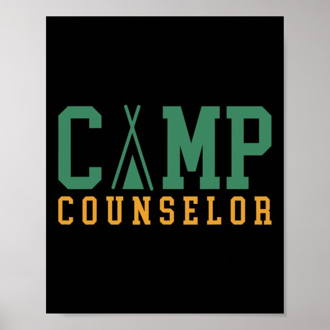 Affiche Directeur du personnel d'animateur de camp d'été d (Devant)