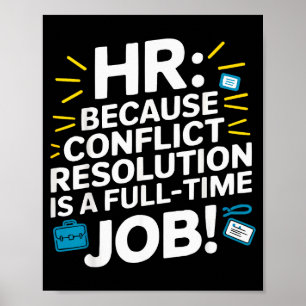Affiche Directeur RH Ressources Humaines Employé Drame sur