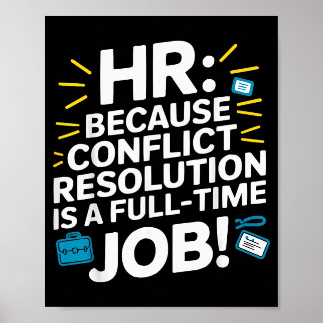 Affiche Directeur RH Ressources Humaines Employé Drame sur (Devant)