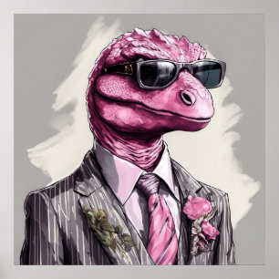 Affiche Directorsaurus rex Dinosaur Art Imprimer