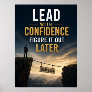 Affiche Dirigez avec confiance, trouvez la solution plus t
