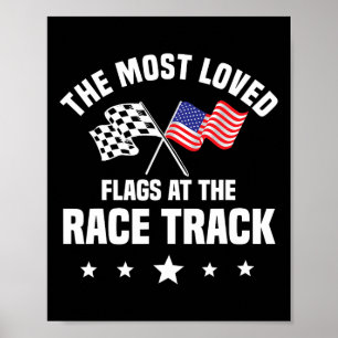 Affiche Dirt Track Racing Automobile Race American Indepen