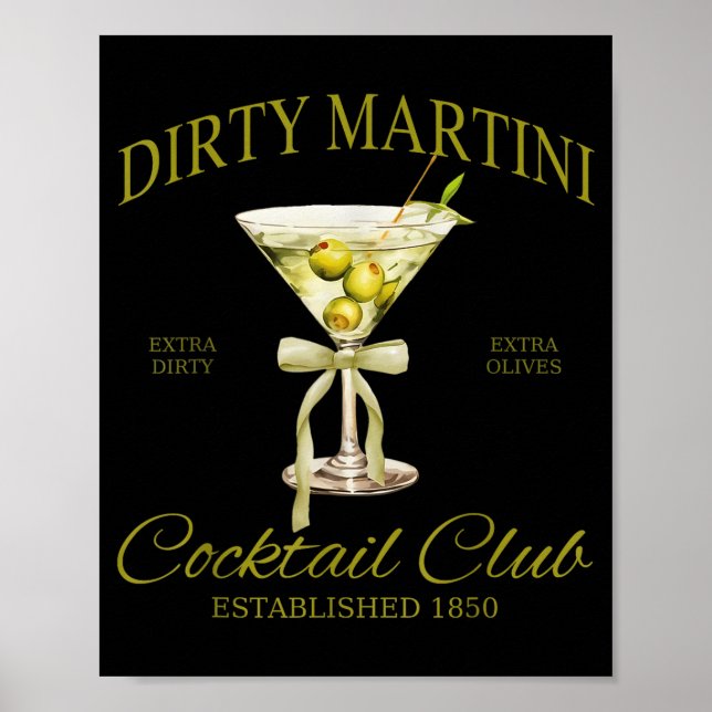 Affiche Dirty Bachelorette Martini Tail Club Martini Drink (Devant)