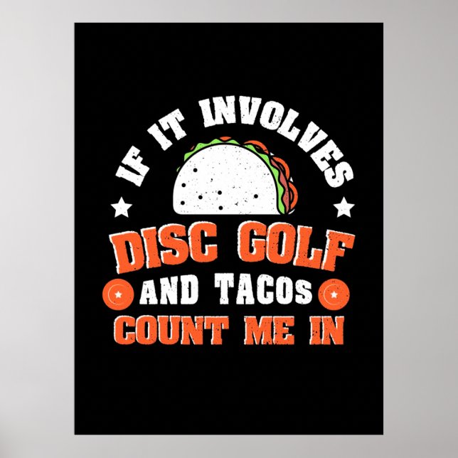 Affiche Disc Golf and Tacos Count Me In (Devant)