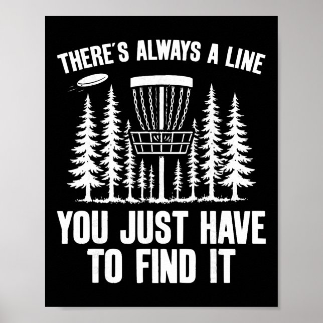 Affiche Disc Golf Drôle _1  (Devant)