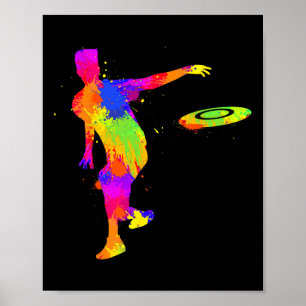 Affiche Disc Golf Frisbee Hommes Garçons Enfants