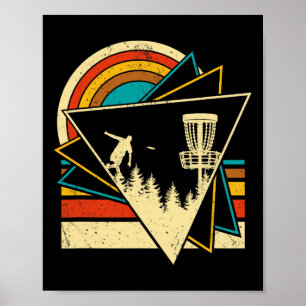 Affiche Disc Golf Vaporwave 80s 90s Frisbee Femmes Hommes 