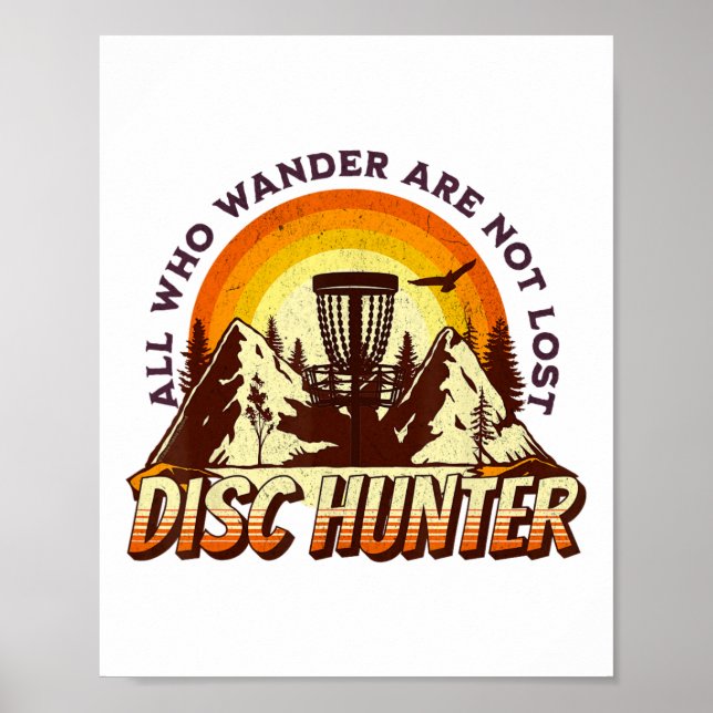 Affiche Disc Hunter All Who Wander Are Not Lost Funny Disc (Devant)