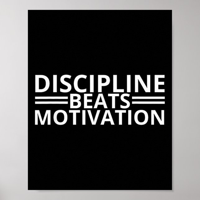 Affiche Discipline bat Motivation Gym (Devant)