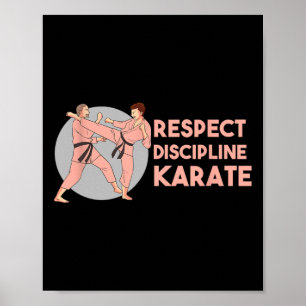 Affiche Discipline de formation de karaté sport arts marti