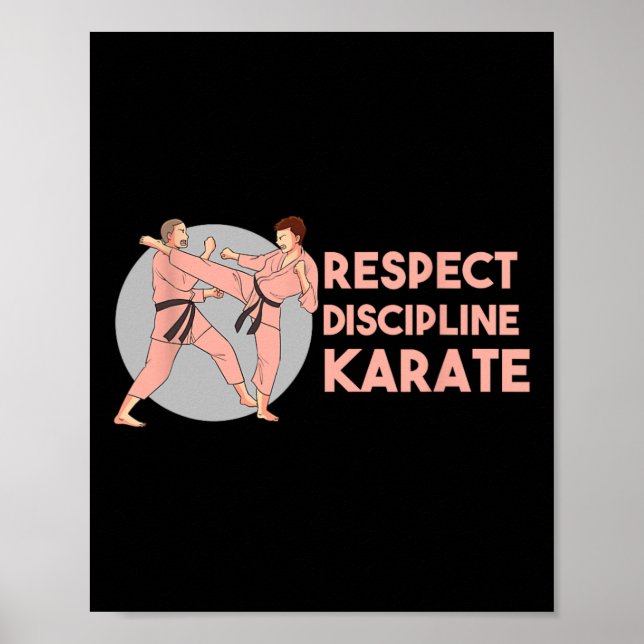 Affiche Discipline de formation de karaté sport arts marti (Devant)