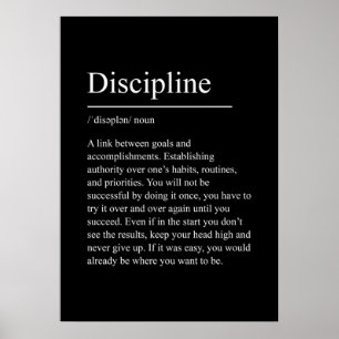 Affiche discipline, motivation, devis, gym, inspiration, f