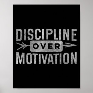 Affiche Discipline motivationnelle au-dessus de motivation