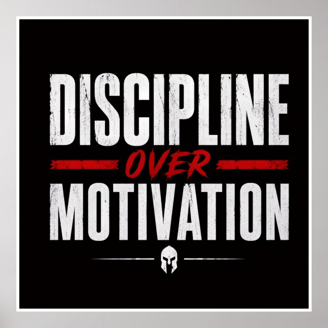 Affiche Discipline plutôt que motivation  (Devant)