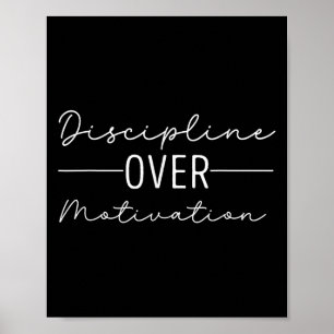 Affiche Discipline sur la motivation dur travail gym entra