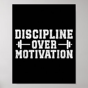 Affiche Discipline sur la motivation Gym Motivational Trai