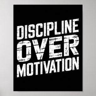 Affiche Discipline sur la motivation Gymnase entraînement