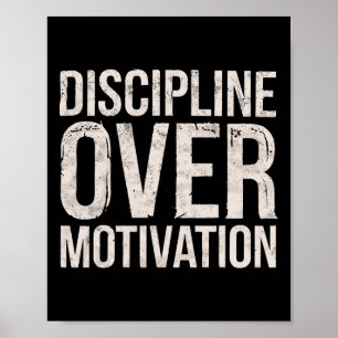 Affiche Discipline sur la motivation Gymnase entraînement