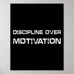 Affiche Discipline sur la motivation Gymnase entraînement 