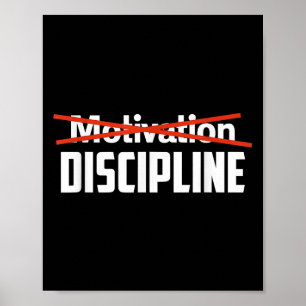 Affiche Discipline sur la motivation Sigma Grindset Résist
