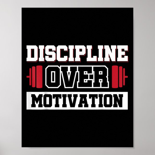 Affiche Discipline sur motivation (Devant)