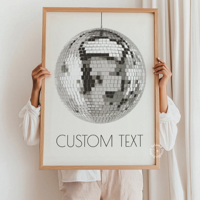 Affiche Disco Ball Wall Art personnalisé (Disco Ball Wall Art Personalized)