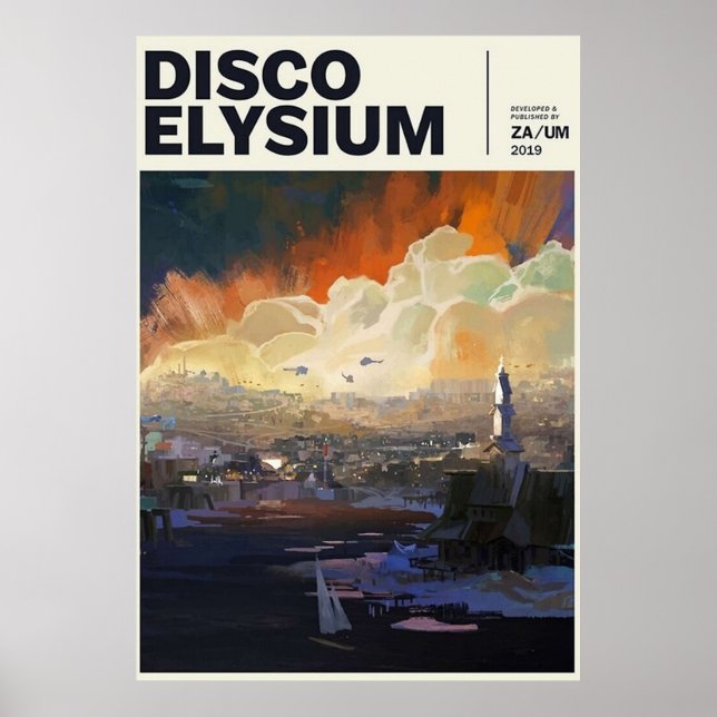 Affiche Disco Elysium (Devant)