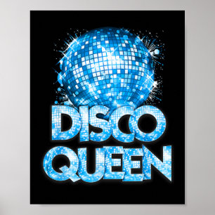 Affiche Disco Queen - 70's Disco Theme Vintage seventies