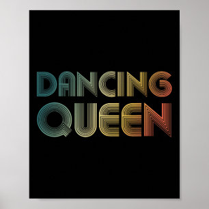 Affiche Disco Queen Funky Vintage les années 70 80s Pour D