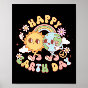 Affiche Disco Super Joyeux Jour des terres Paix Soleil Et
