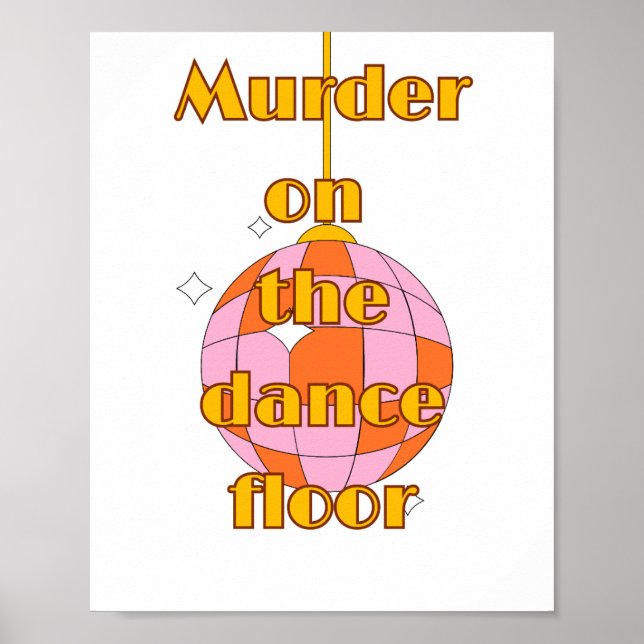 Affiche Disco sur la piste de danse  (Devant)